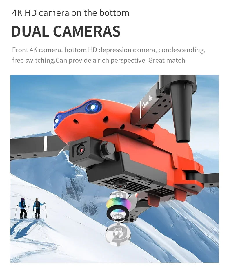 2024 E99Pro RC Drone 4K Professinal With 1080P Wide Angle HD Camera Foldable Helicopter WIFI FPV