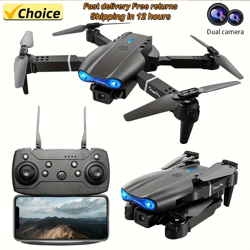 2024 E99Pro RC Drone 4K Professinal With 1080P Wide Angle HD Camera Foldable Helicopter WIFI FPV