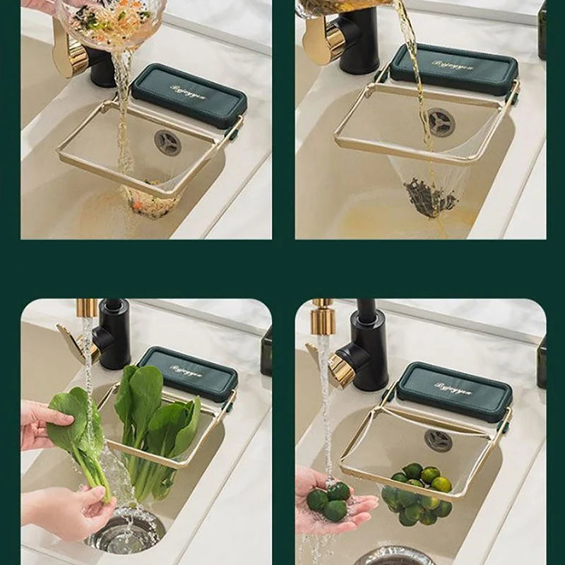 Kitchen Sink Filter Food Waste Strainer Mesh Multifunctional Disposable Residue Separation Hanging Bag